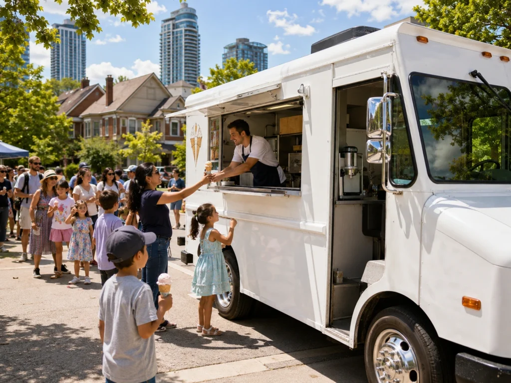 Ice cream truck in north york