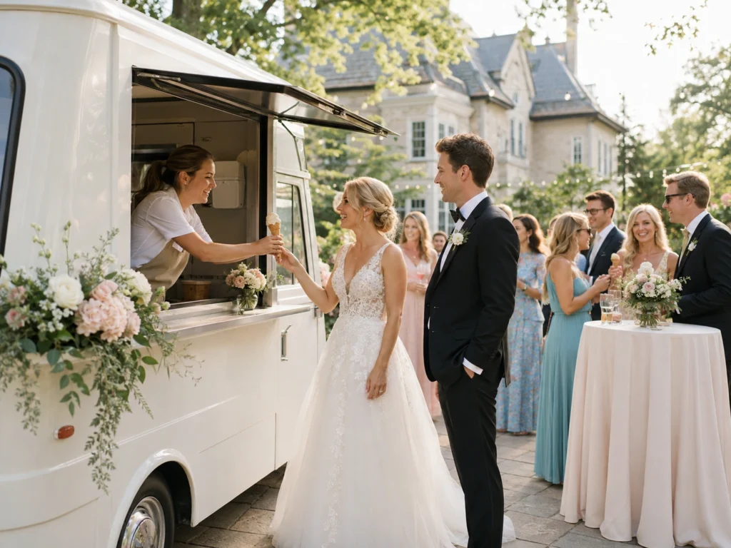 ice cream truck wedding in Oakville