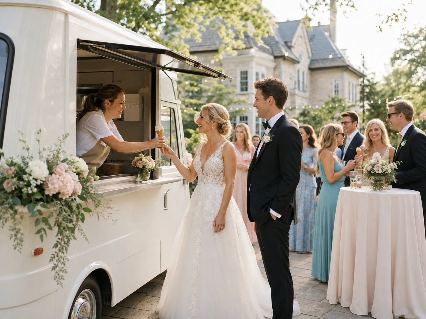 ice cream truck wedding in Oakville